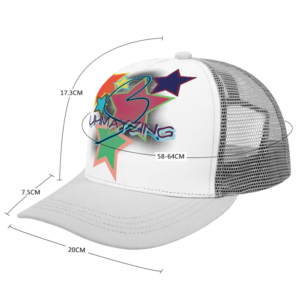 Baseball Cap Bent glue rear hollow (multi-color optional)