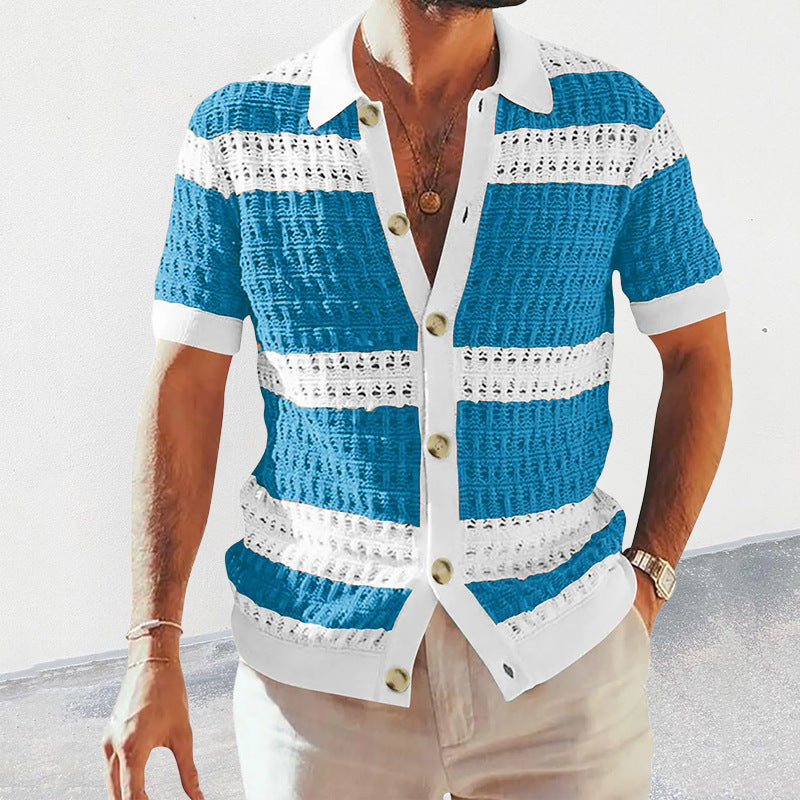 Elevate your summer wardrobe with our collection of sophisticated men's summer cardigan collar shirts. Crafted with quality materials and designed for both style and comfort, these shirts effortlessly blend casual charm with refined elegance. Perfect for any occasion, from beachside gatherings to outdoor soirées.