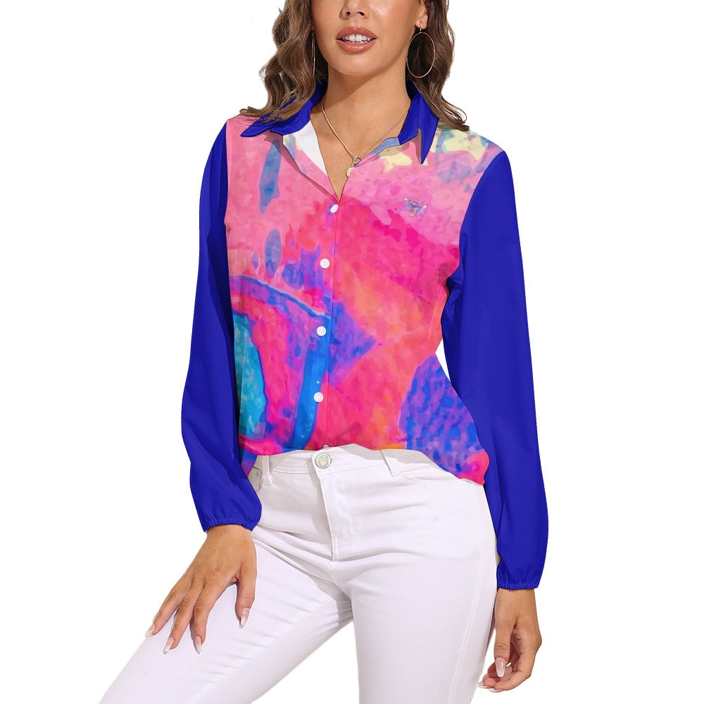 BU Versatile Business Casual Long Sleeve Blouse - Premium Vintage Women's Top