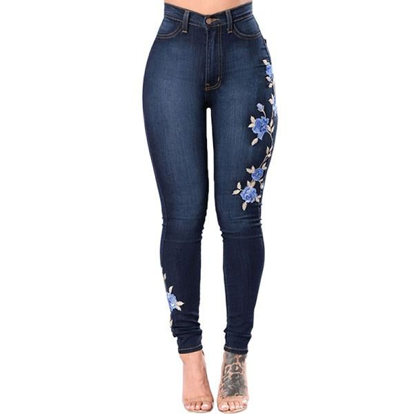 Get ready to channel your inner fashionista with our Ripped Rose Labeled Ladies Denim Jeans. Made with durable denim, these jeans feature trendy rips and a unique rose label to add that perfect touch of edginess to any outfit. Stay confident and stylish with these must-have jeans.