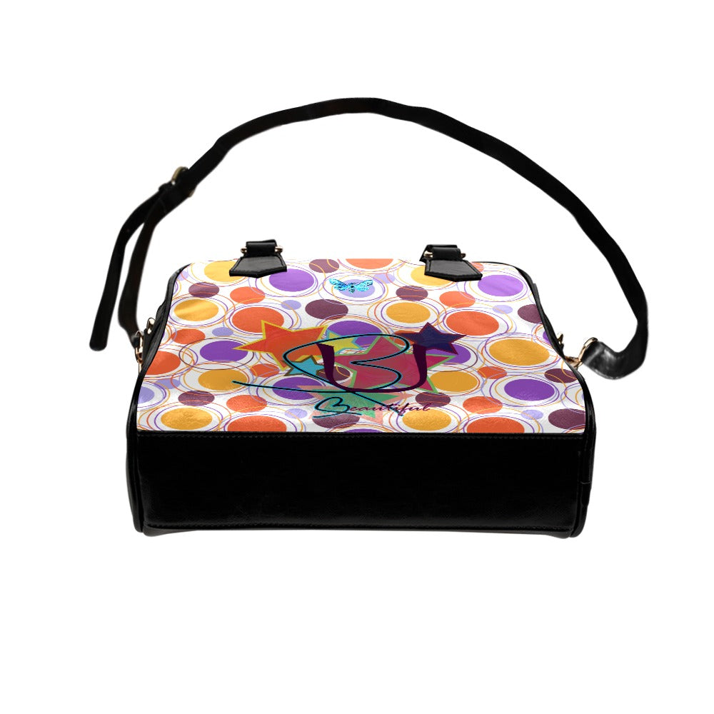 Eye Dropping BUhmayzing Signature Modern Chic Multicolor Dots Handbag Bottom View