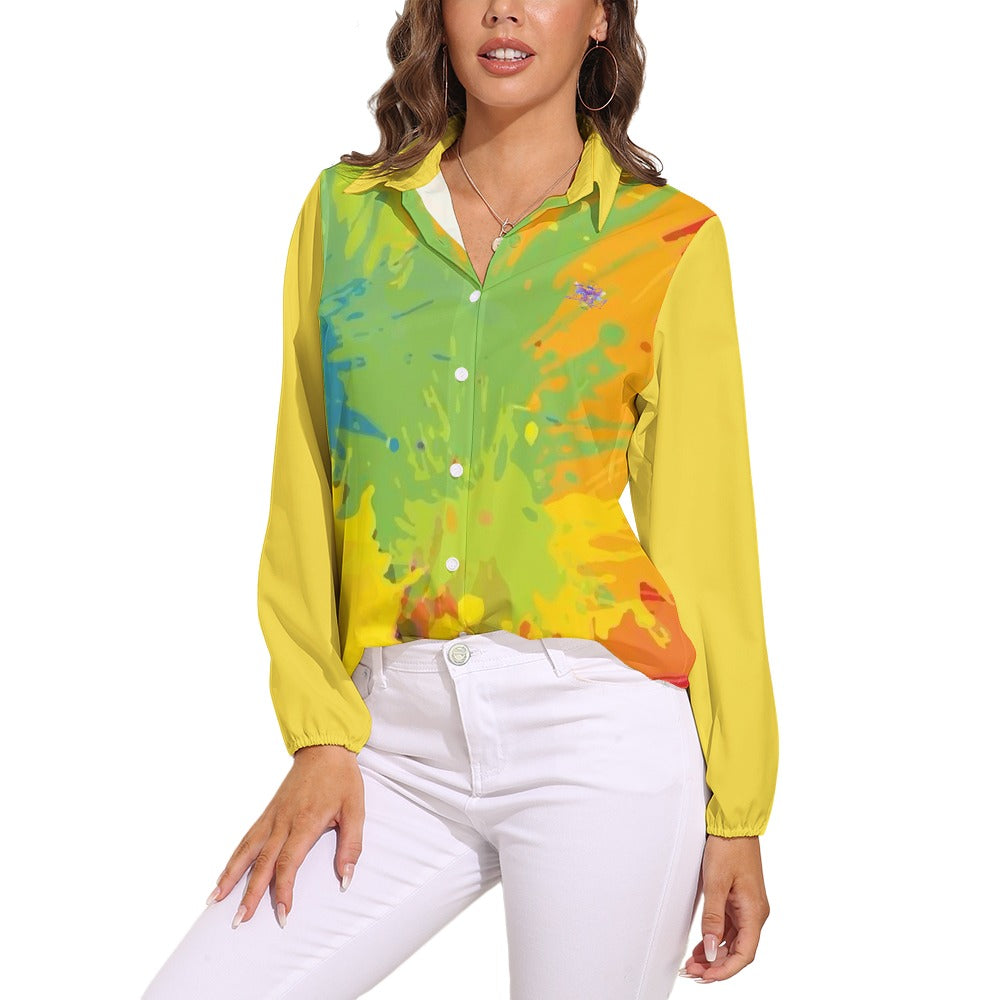 BU Versatile Business Casual Long Sleeve Blouse - Premium Vintage Women's Top