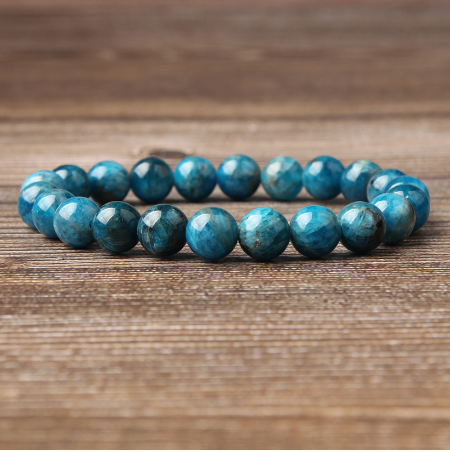 Natural Blue Apatite Unisex Bracelet