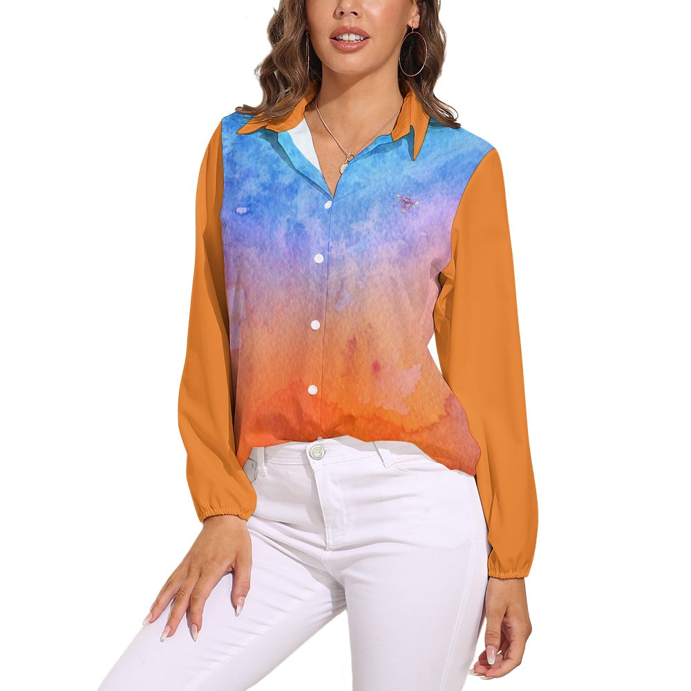 BU Versatile Business Casual Long Sleeve Blouse - Premium Vintage Women's Top