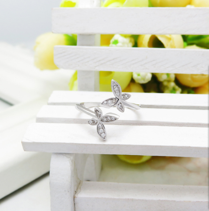 Fly into style with our Sterling Silver Open Butterfly Ring! Made with high-quality sterling silver, this ring features a playful and delicate butterfly design. Perfect for adding a touch of whimsy to any outfit.