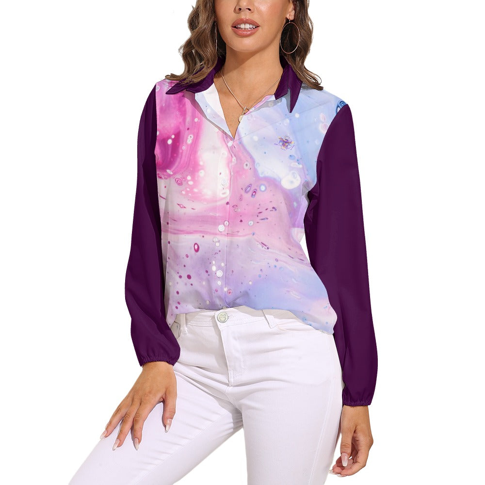 BU Versatile Business Casual Long Sleeve Blouse - Premium Vintage Women's Top