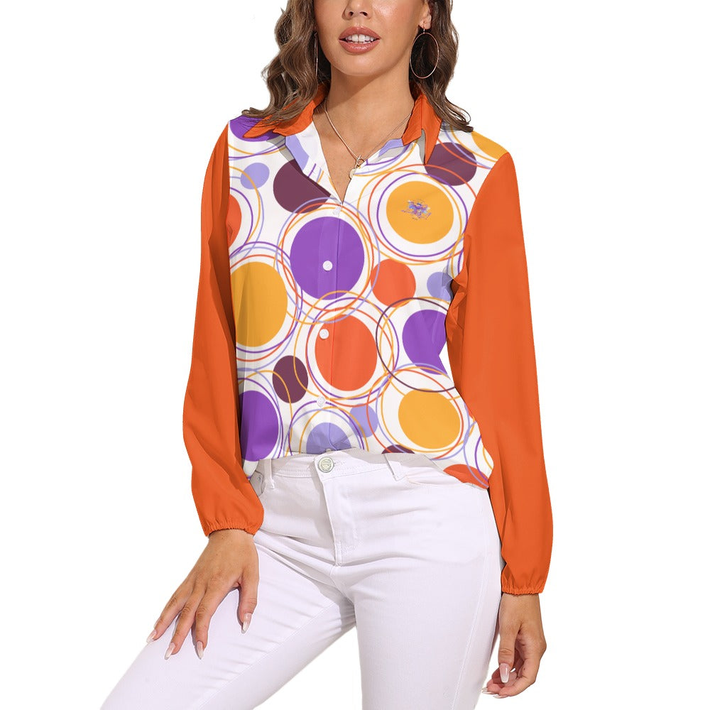 BU Versatile Business Casual Long Sleeve Blouse - Premium Vintage Women's Top