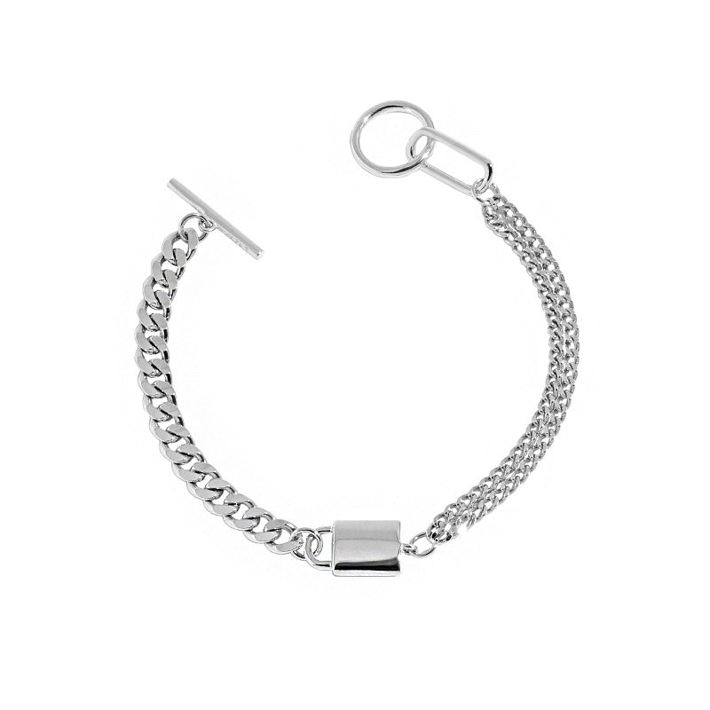 View of ot curb SS chain bracelet