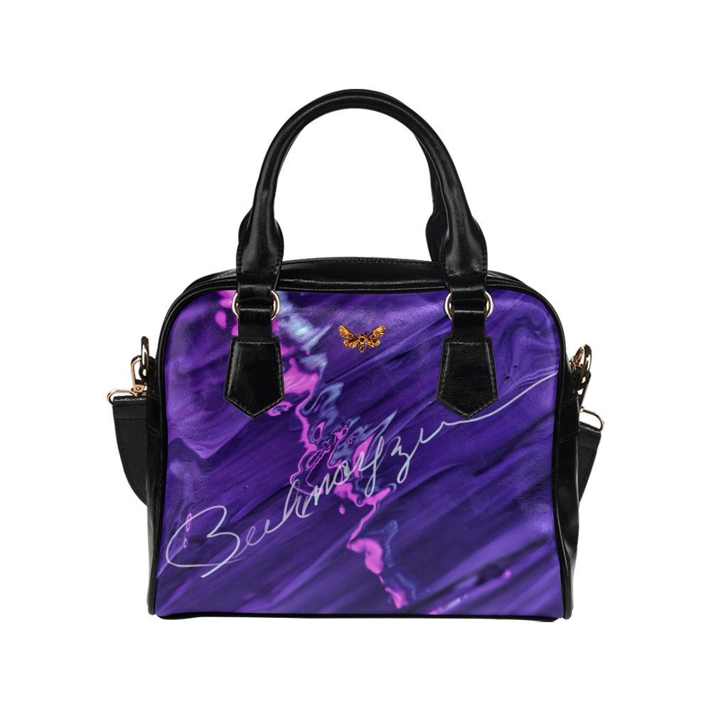 Eye Dropping BUhmayzing Signature Modern Chic Deep Purple Handbag Buhmayzing Signature logo View