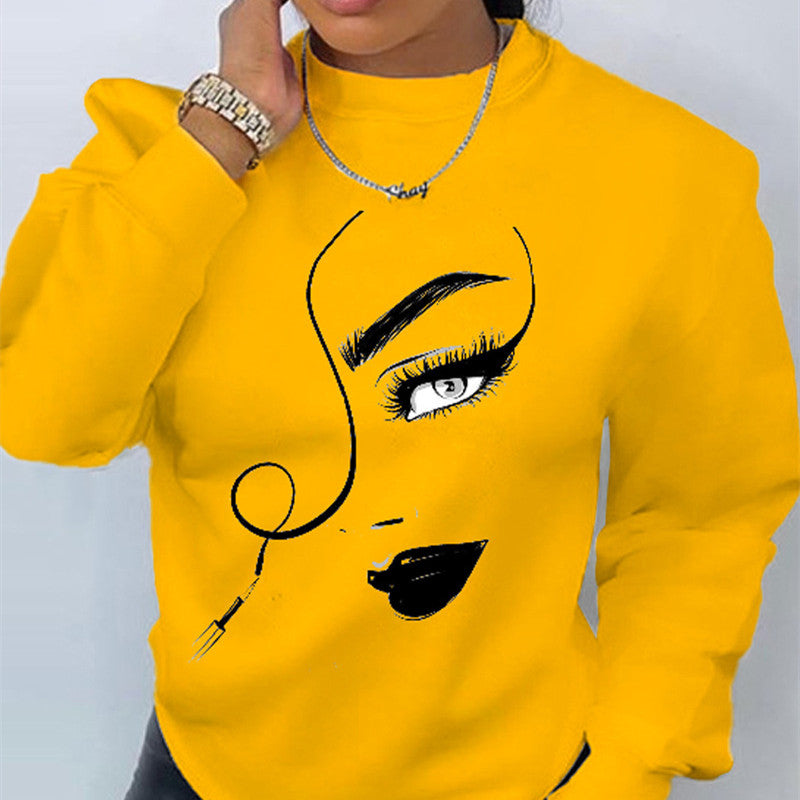 This Women's Chic Printed Crew Neck Sweatshirt is crafted with luxurious materials, featuring a soft, lightweight feel and a classic crew neckline. A stylish allover printed pattern oozes sophistication and timeless chic, making it the perfect piece to add a touch of elegance to your look.