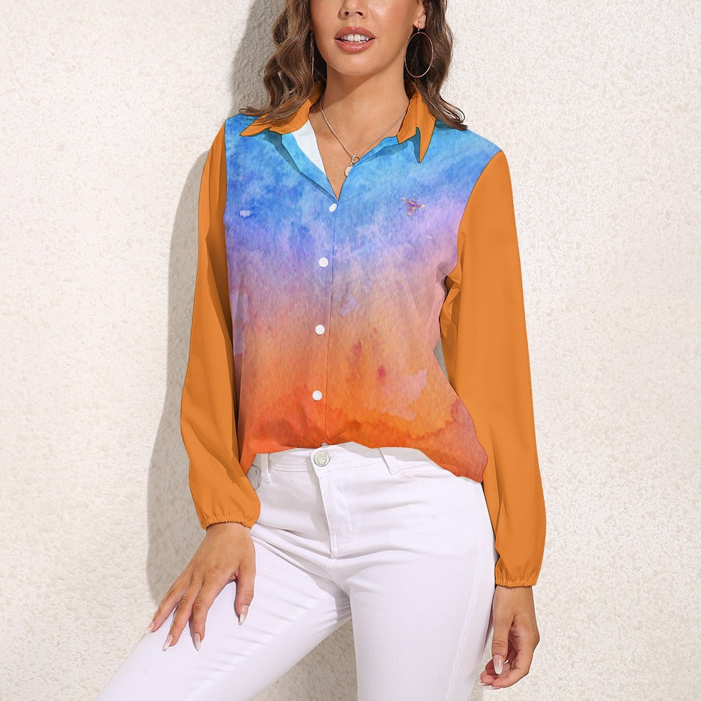 BU Versatile Business Casual Long Sleeve Blouse - Premium Vintage Women's Top