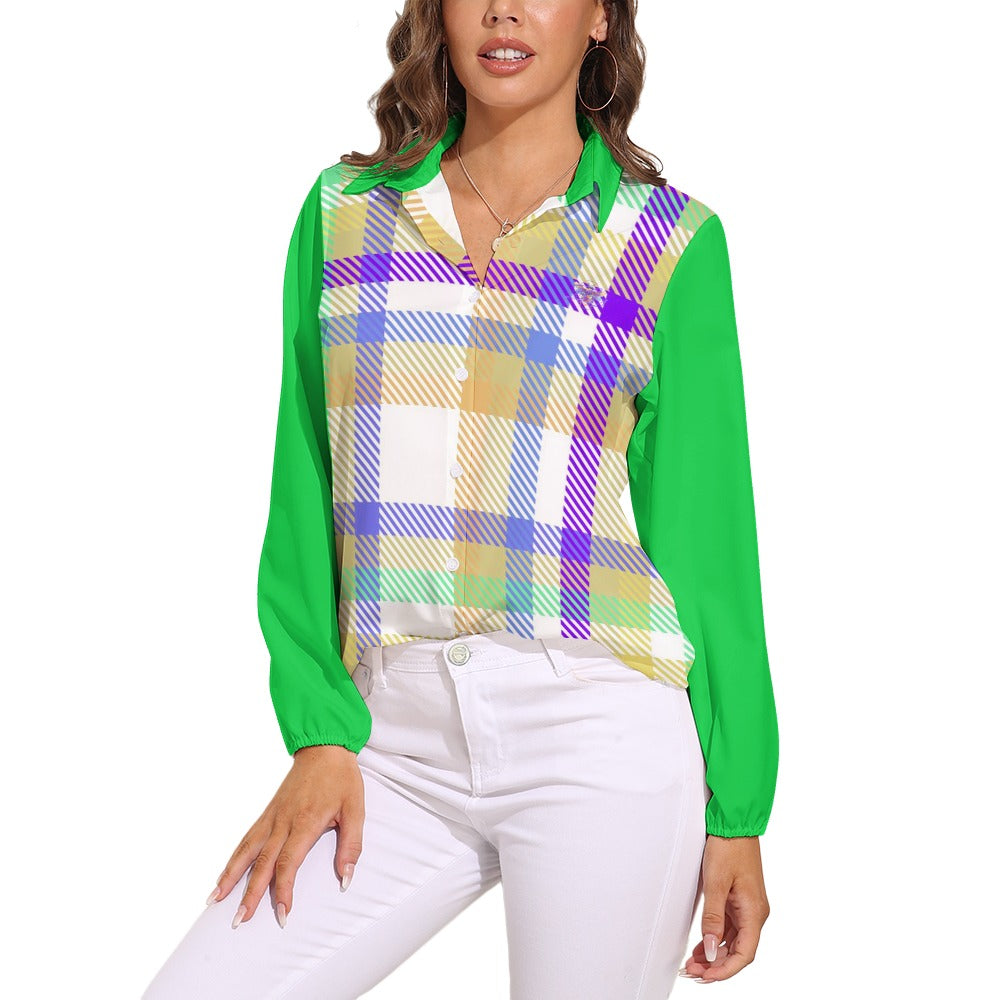 BU Versatile Business Casual Long Sleeve Blouse - Premium Vintage Women's Top