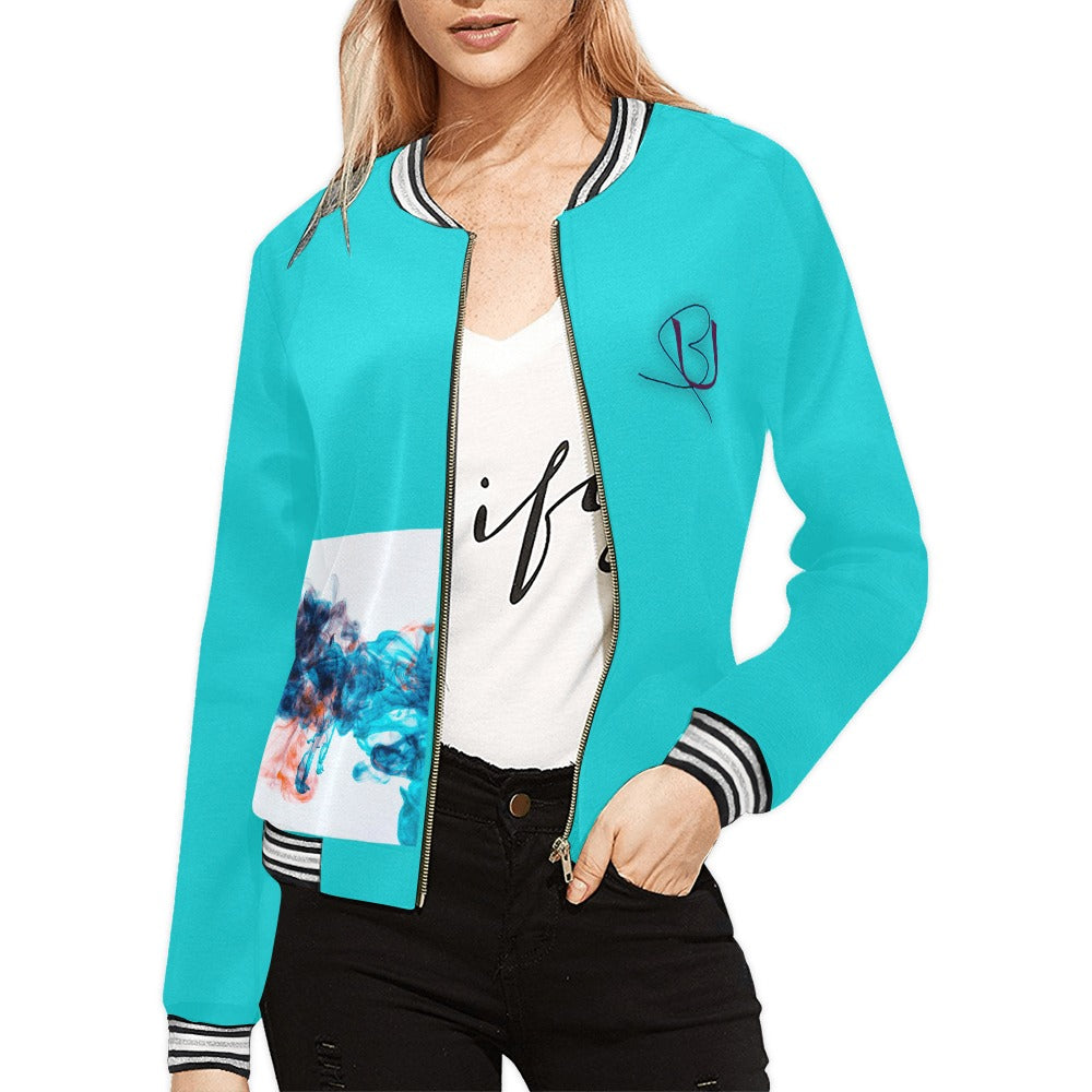 Women's Horizontal Stripes Jacket (Model H21)