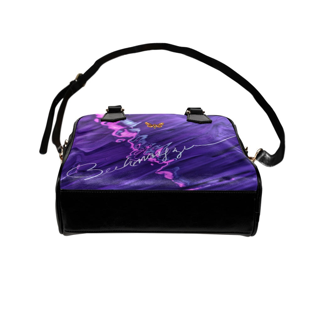 Eye Dropping BUhmayzing Signature Modern Chic Deep Purple Handbag bottom View