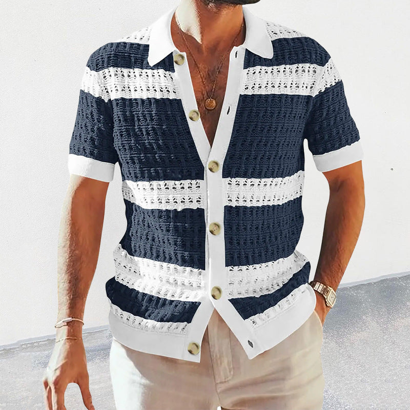 Elevate your summer wardrobe with our collection of sophisticated men's summer cardigan collar shirts. Crafted with quality materials and designed for both style and comfort, these shirts effortlessly blend casual charm with refined elegance. Perfect for any occasion, from beachside gatherings to outdoor soirées.