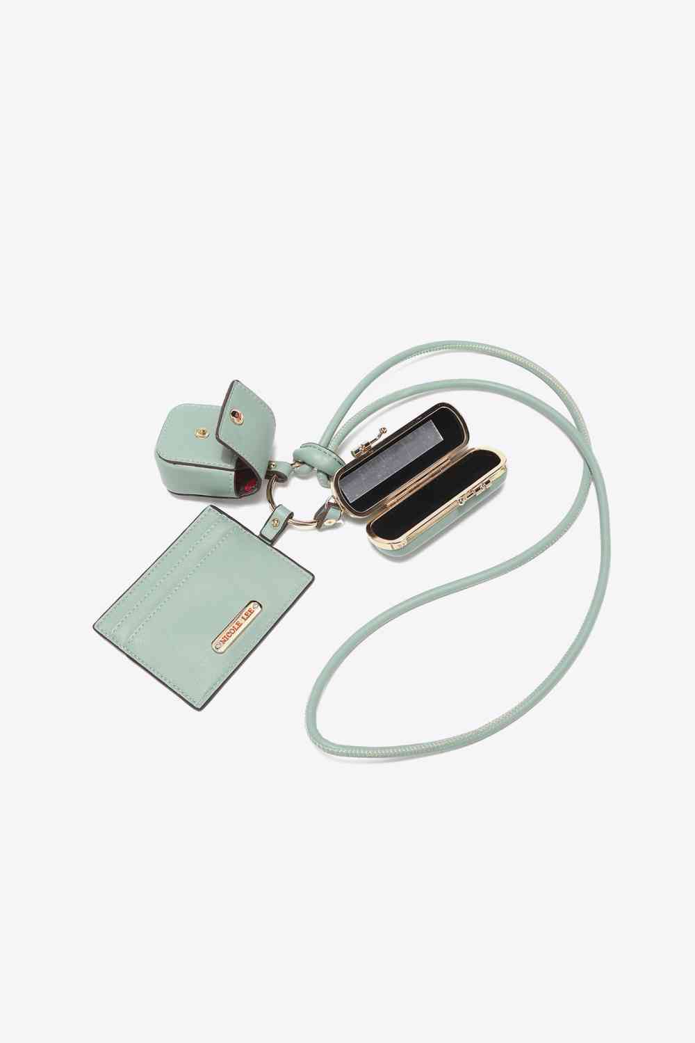 Fabulous Women's Vegan Leather 3-Piece Lanyard Set
