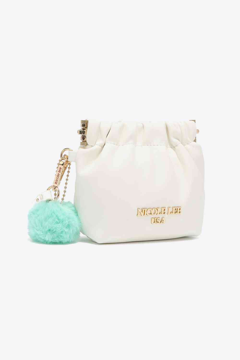 White Ladies Luxurious Chic Faux Leather Pouch