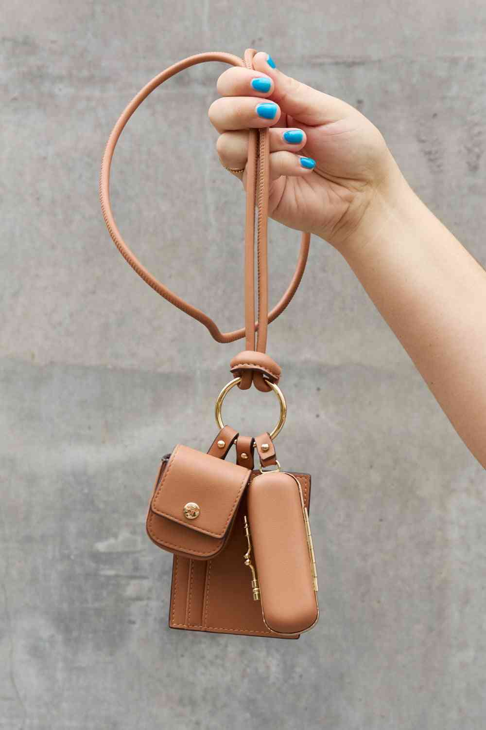 Fabulous Women's Vegan Leather 3-Piece Lanyard Set