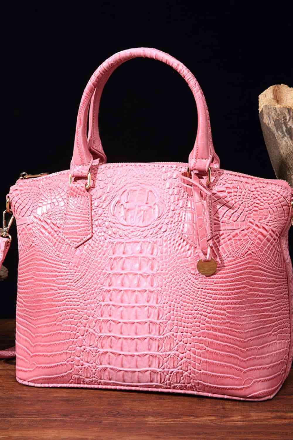 Women's Texture PU Leather Handbag