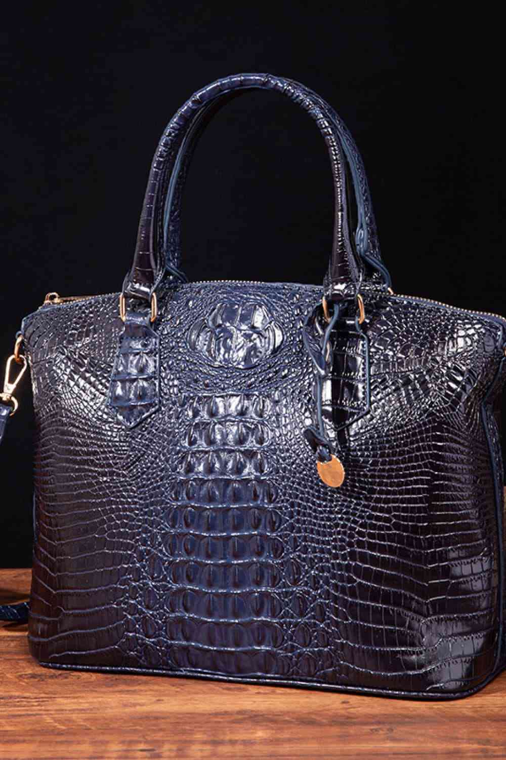 Women's Texture PU Leather Handbag