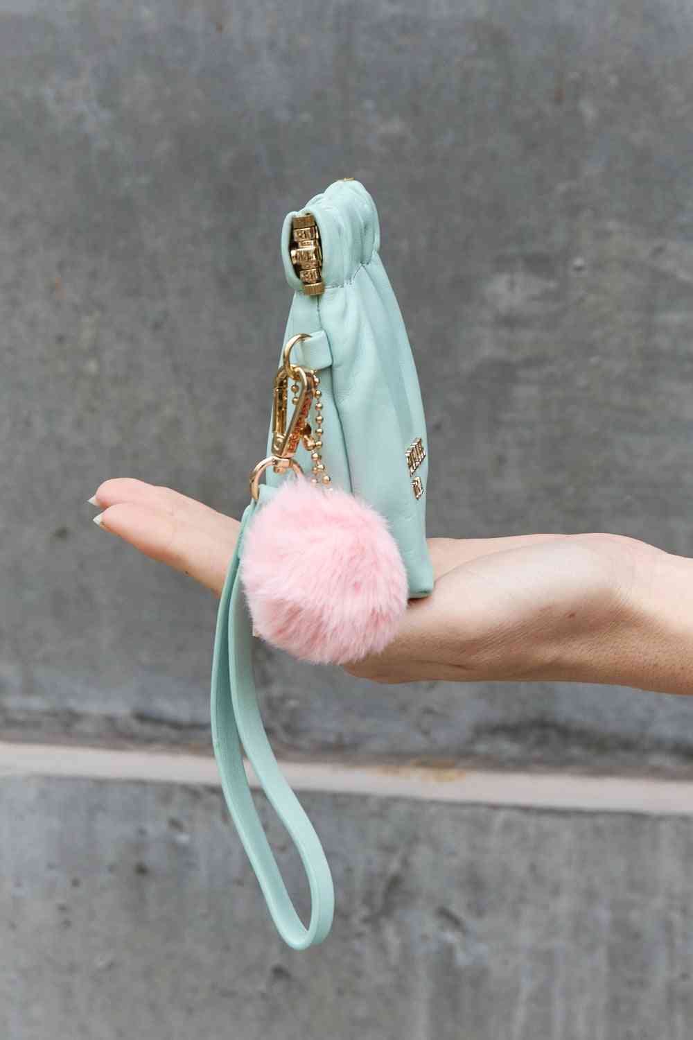 Mint Ladies Luxurious Chic Faux Leather Pouch side view
