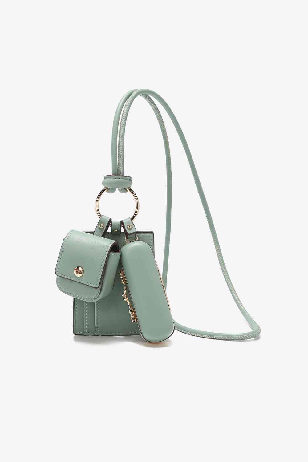Fabulous Women's Vegan Leather 3-Piece Lanyard Set