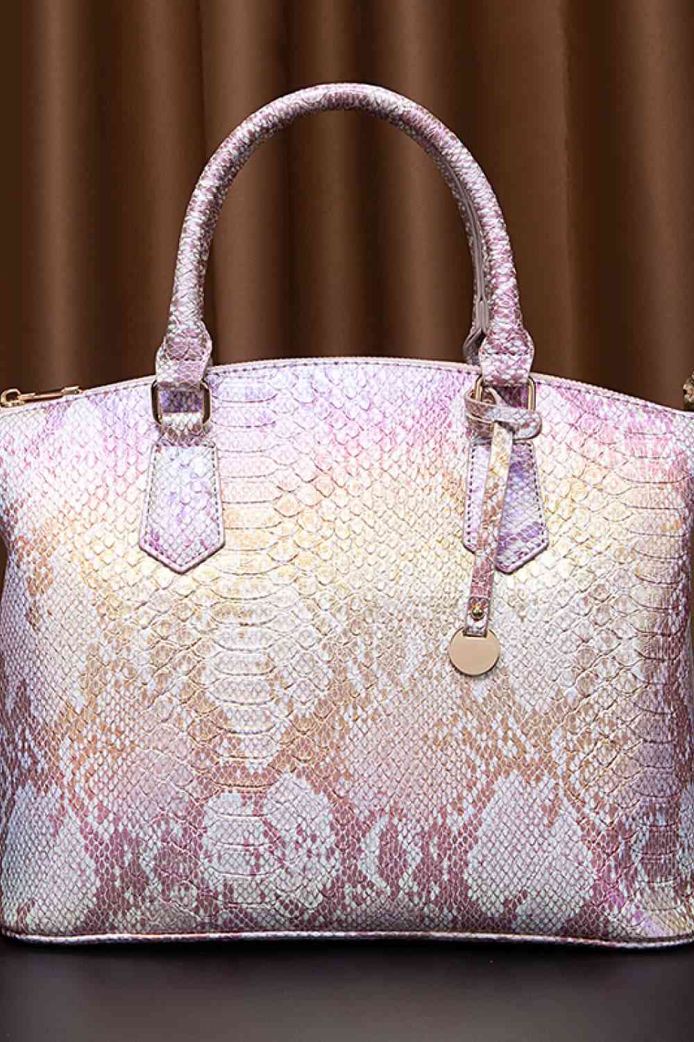 Women's Texture PU Leather Handbag