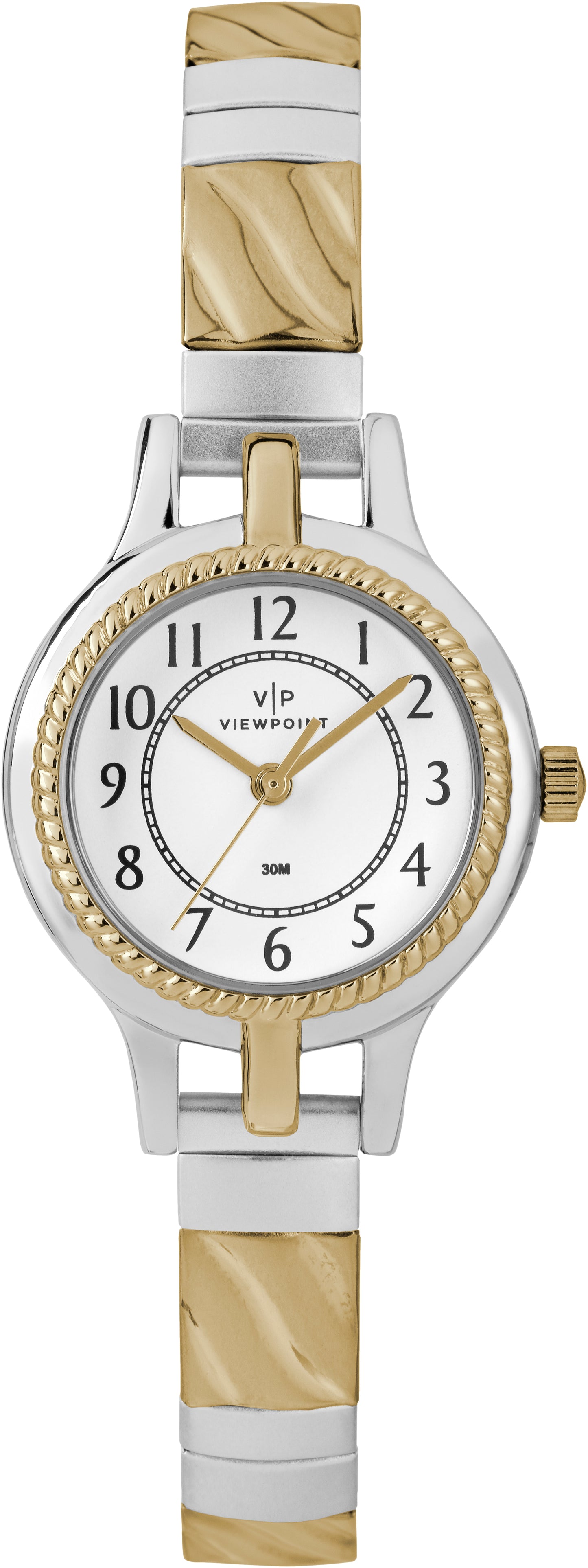 Viewpoint by Timex CC3D82400 Women's Two-Tone Stainless Steel Expansion Band Watch