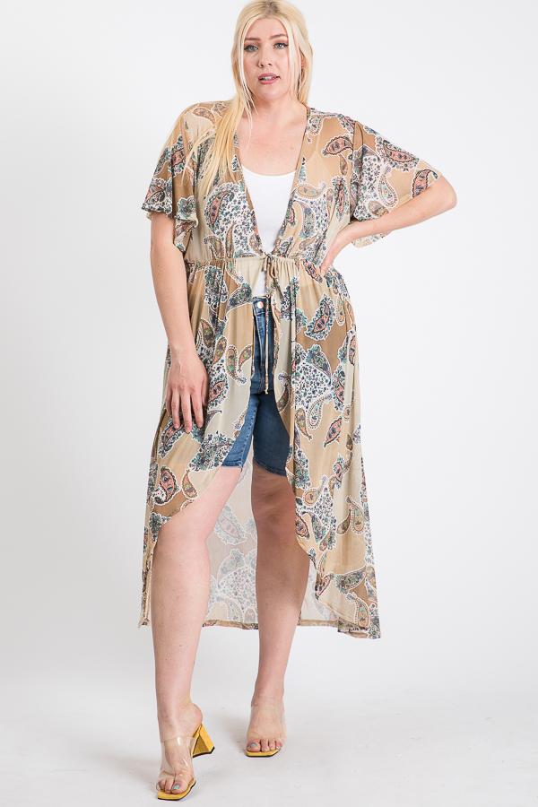 The Ladies Short Sleeves Printed Mesh Cardigan is the perfect accent to any ensemble! With a playful pattern and mesh material, this cardigan keeps you cool!