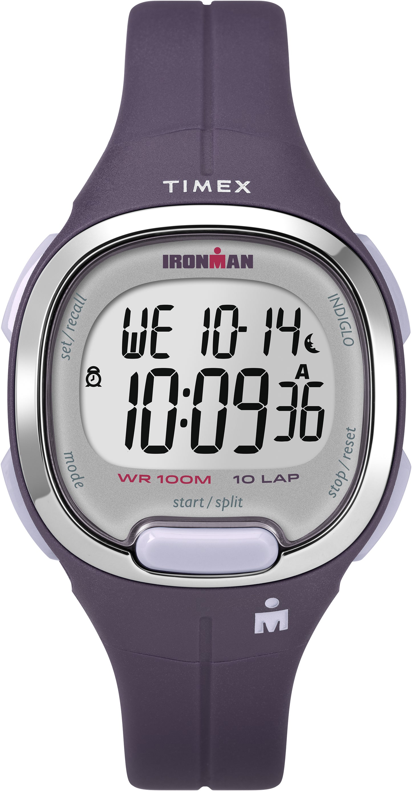 Timex TW5M19700 Women's Ironman Transit Essential 10 Purple Resin Strap Watch