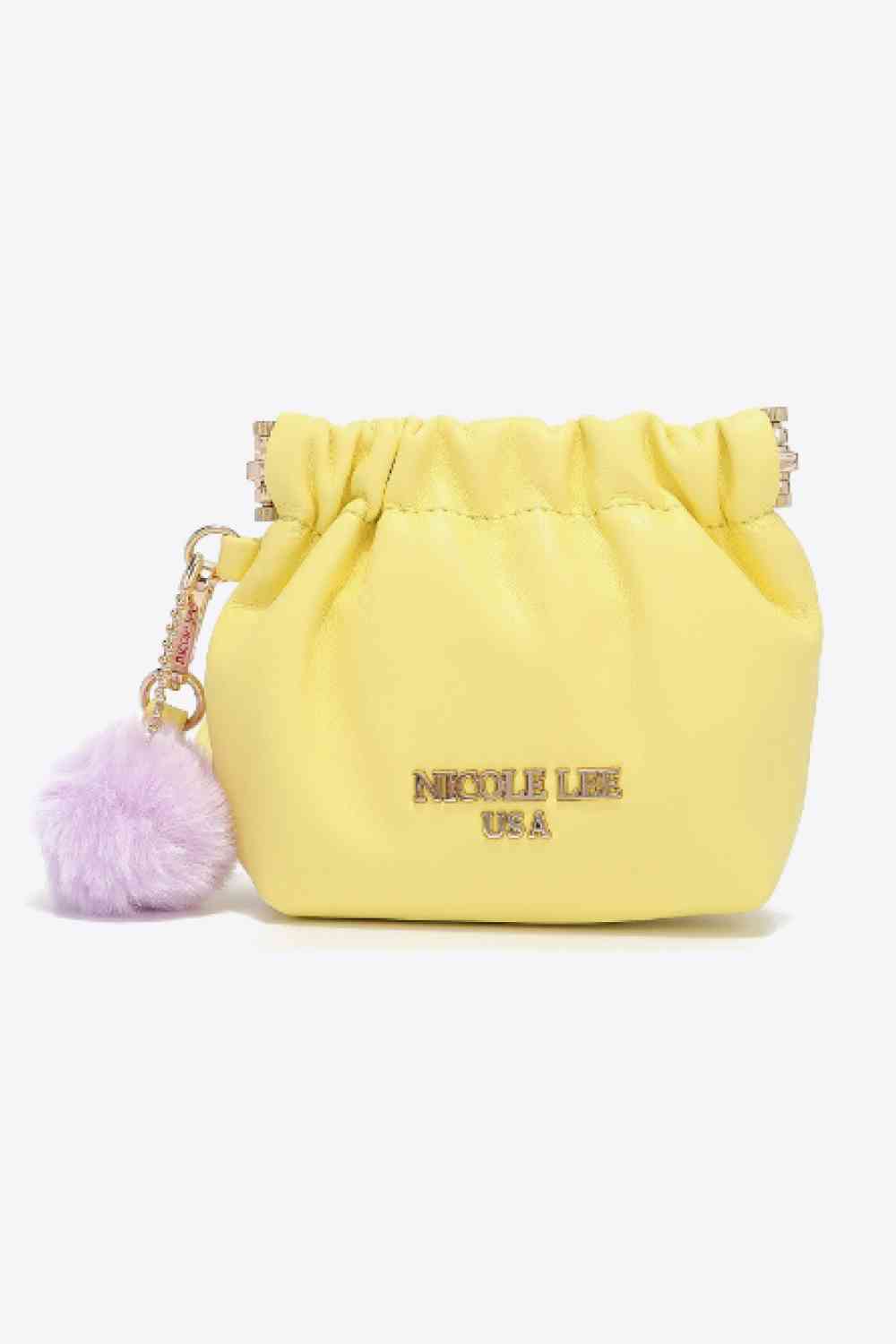 Canary Yellow Ladies Luxurious Chic Faux Leather Pouch