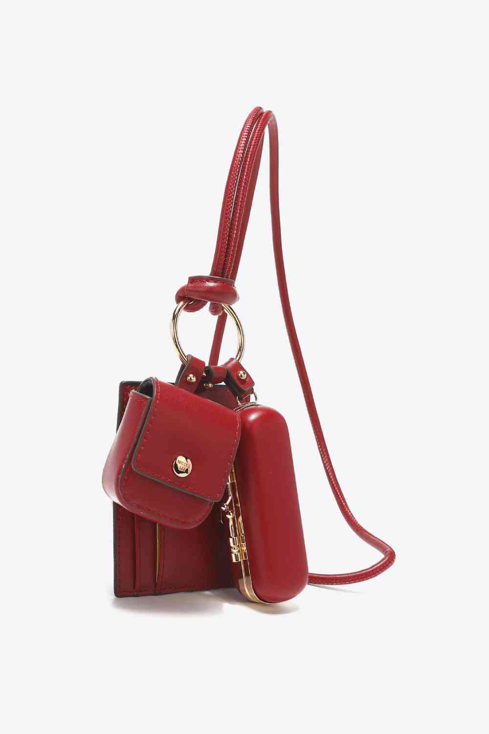 Fabulous Women's Vegan Leather 3-Piece Lanyard Set