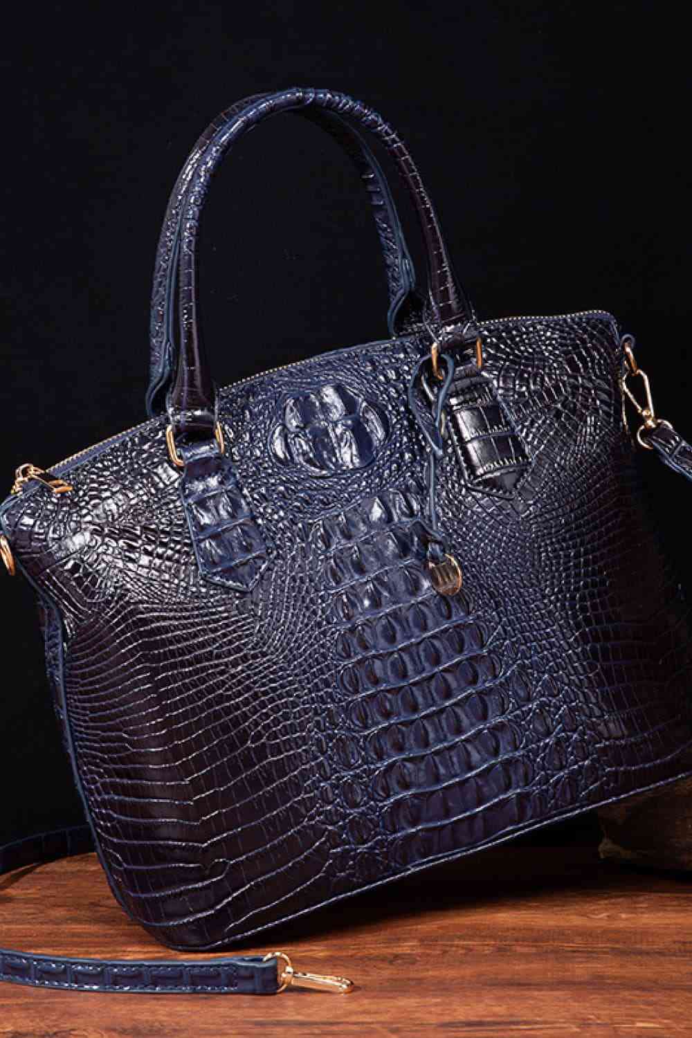 Women's Texture PU Leather Handbag