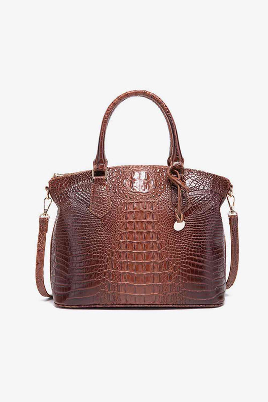 Women's Texture PU Leather Handbag