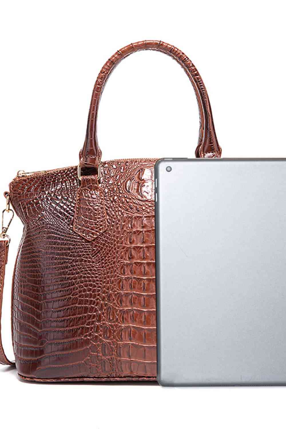 Women's Texture PU Leather Handbag