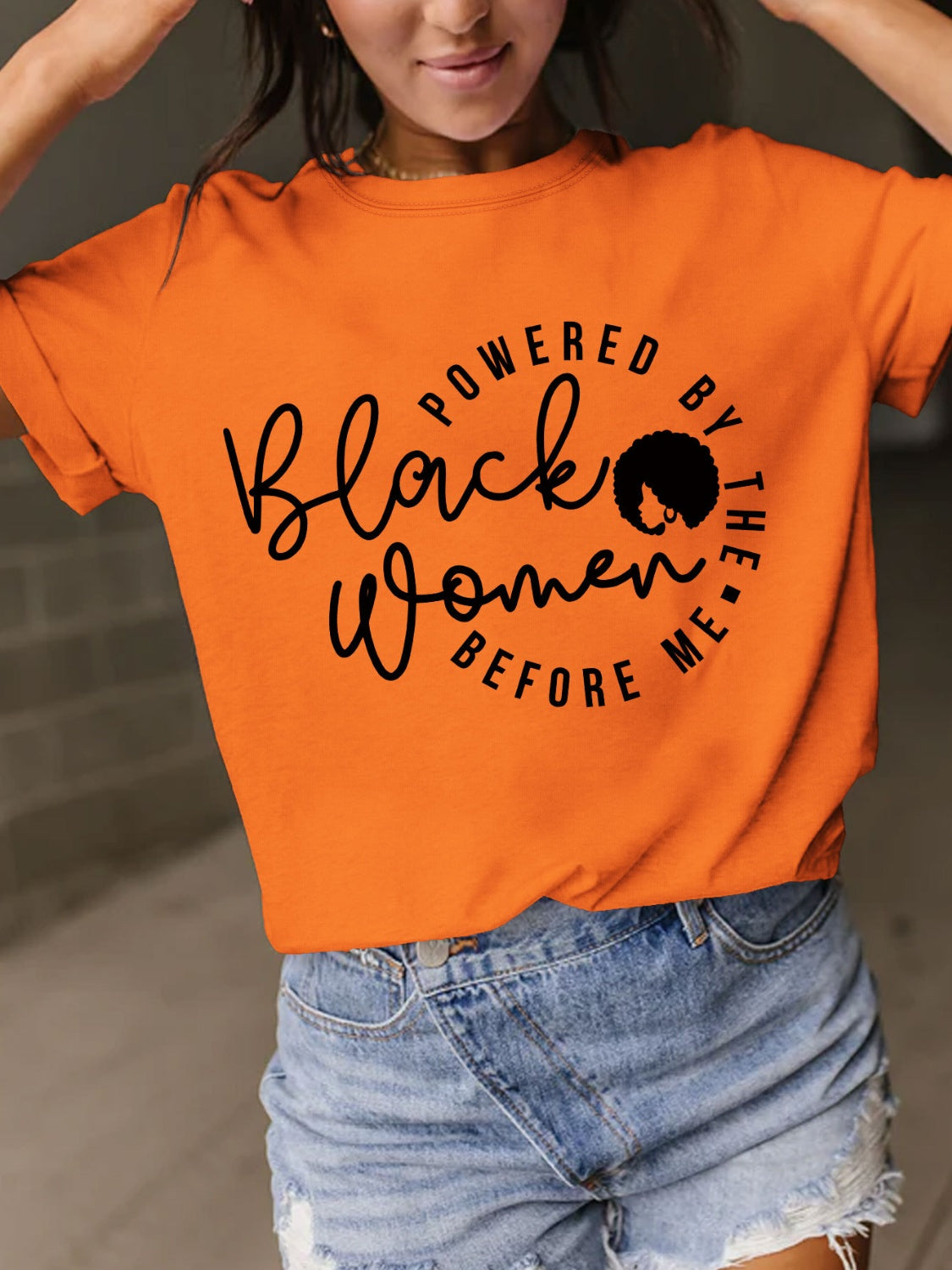 Pumpkin Powered By The Black Women Before Me T-Shirt