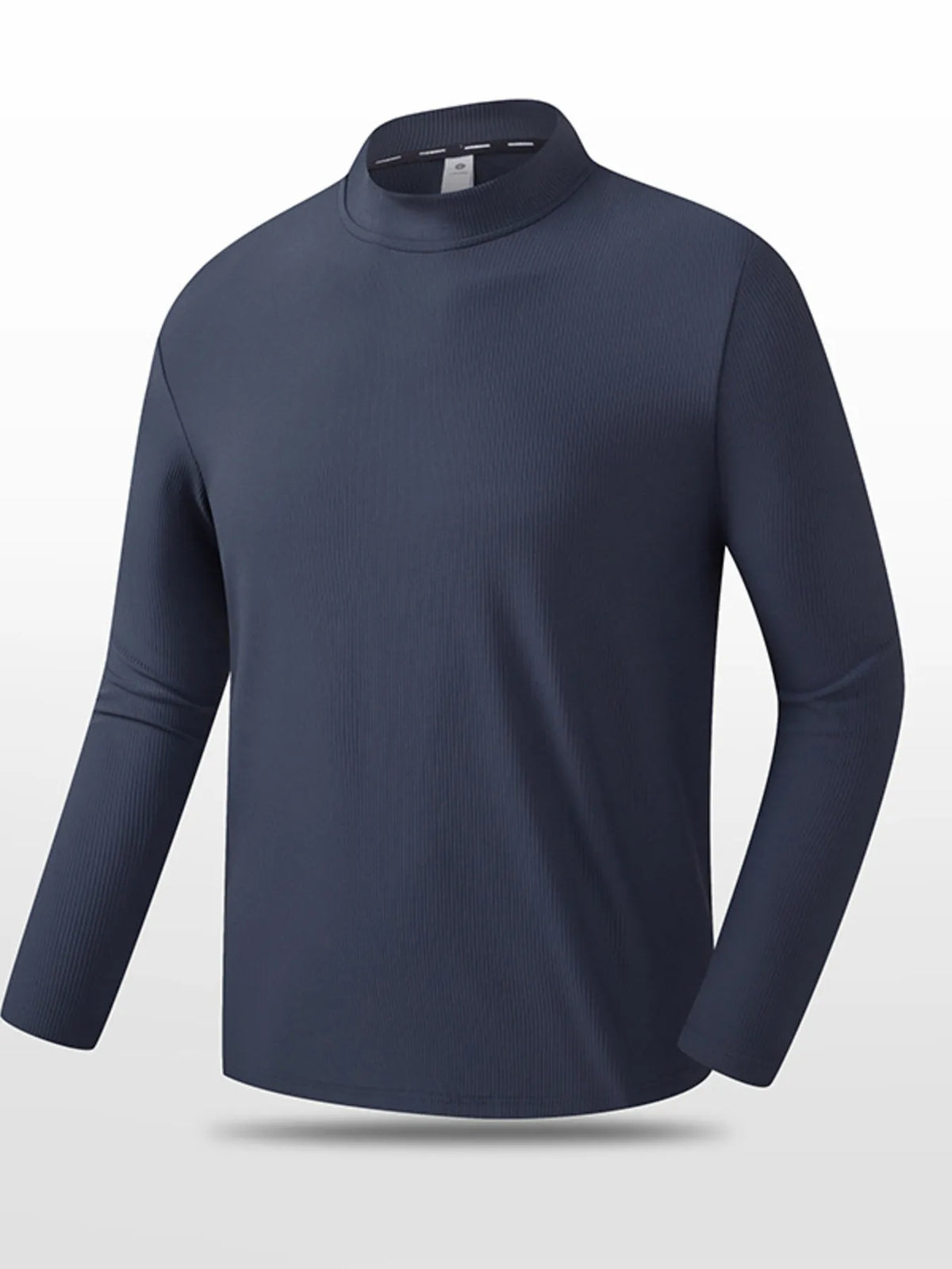 Men's Active Long Sleeve Navy Blue T-shirt  