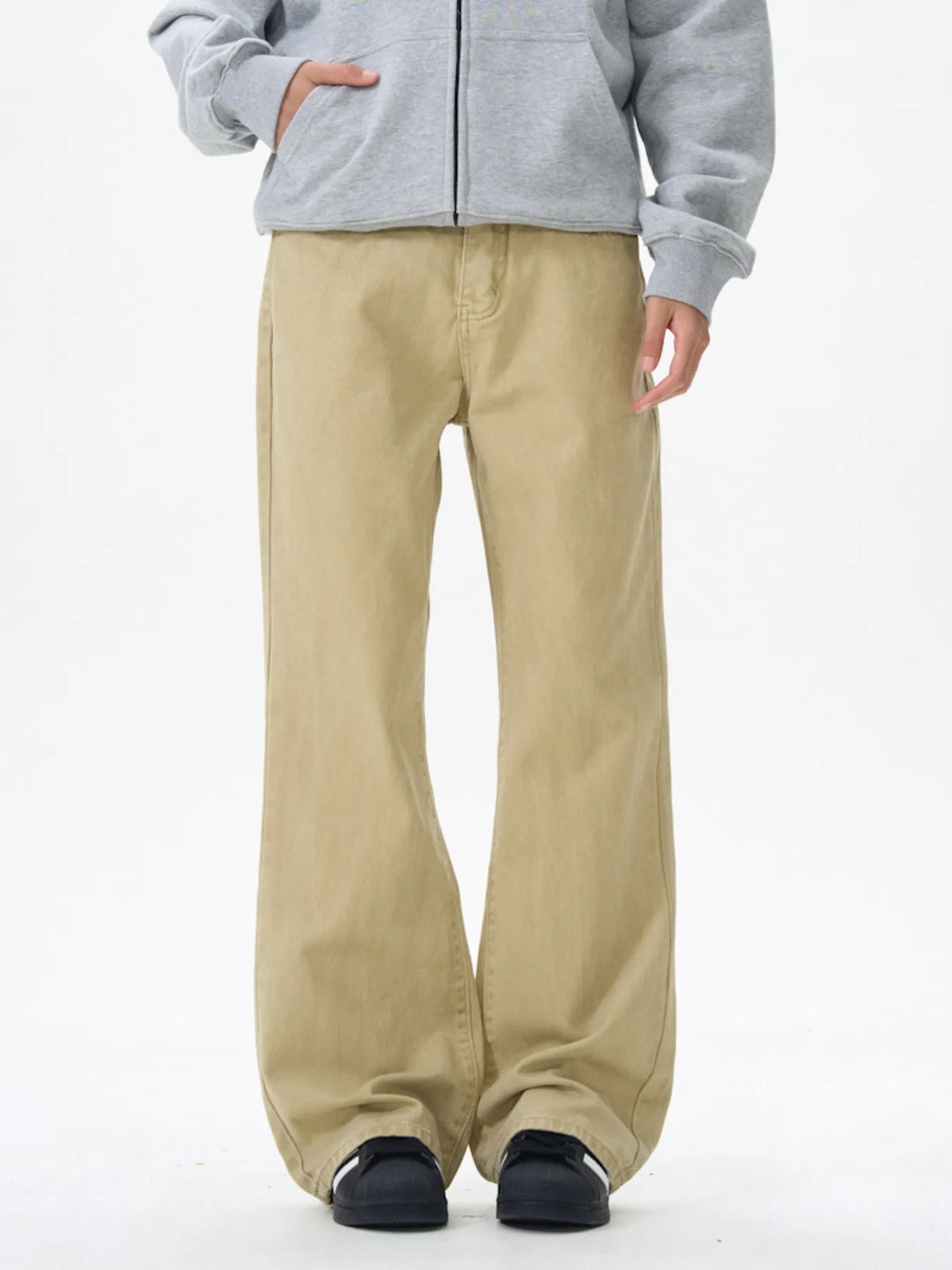 Men's khaki Streetline Flare Jeans