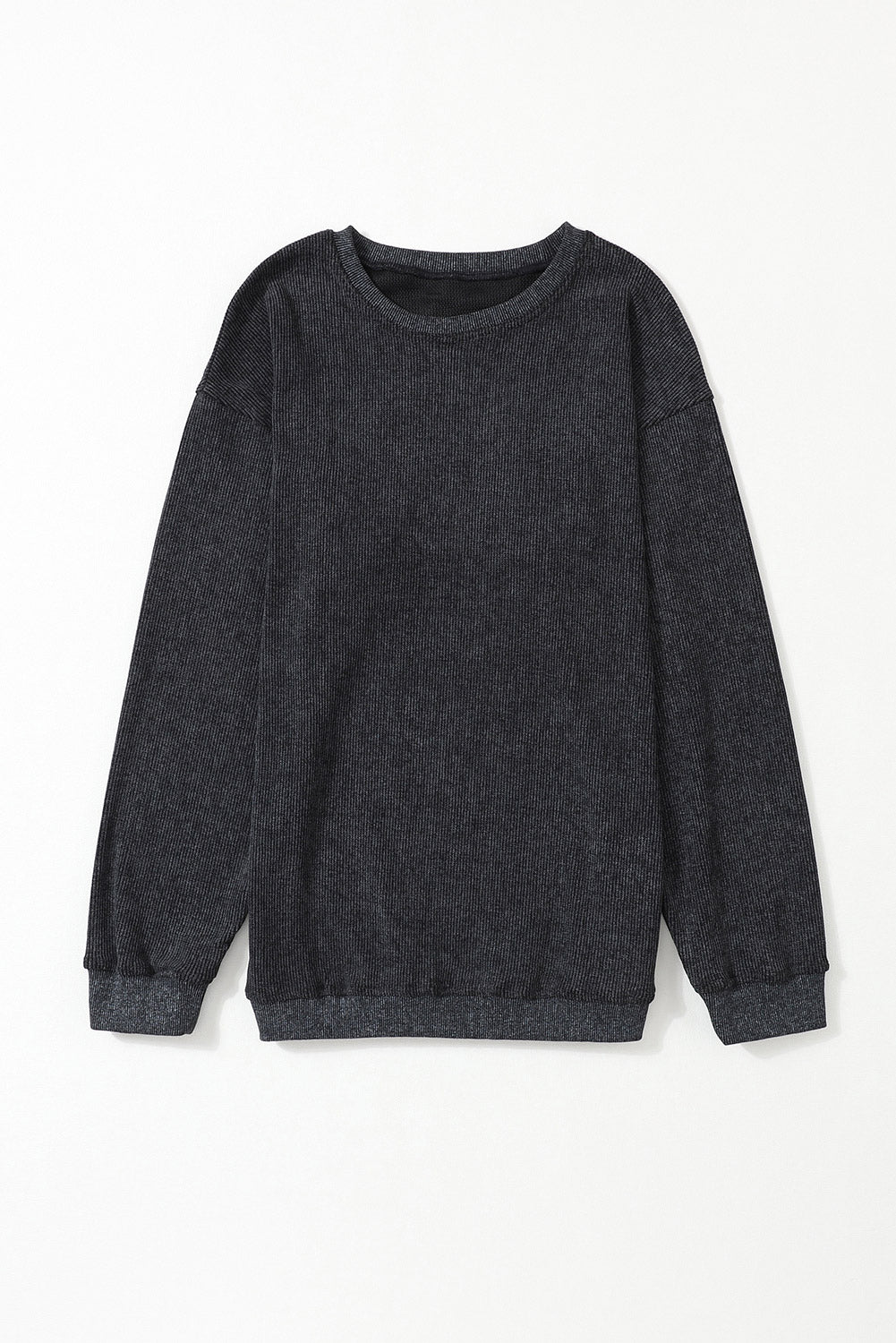 Dark gray sweater on a white background
