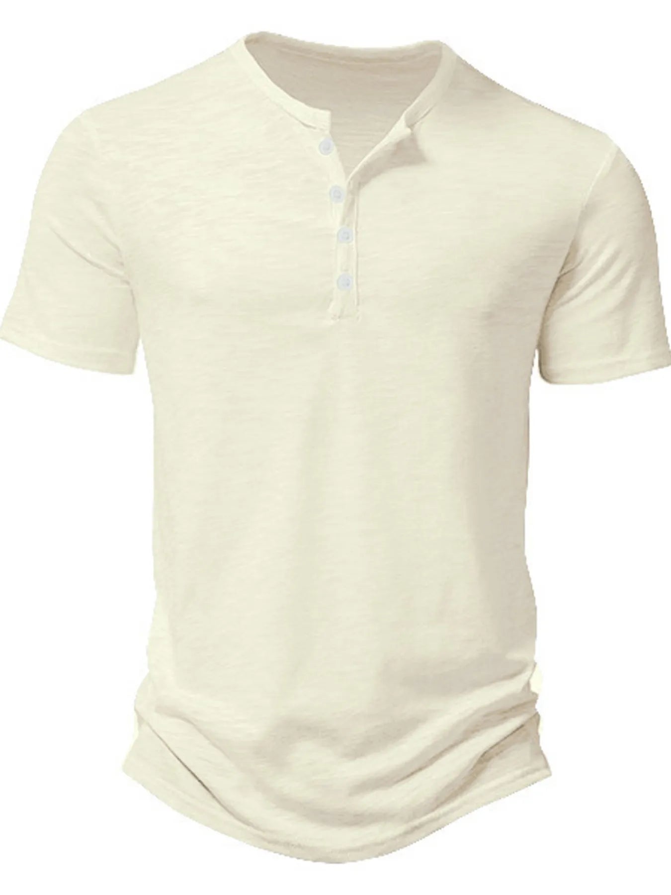 Men's apricot Button Detail Short Sleeve Active T-Shirt