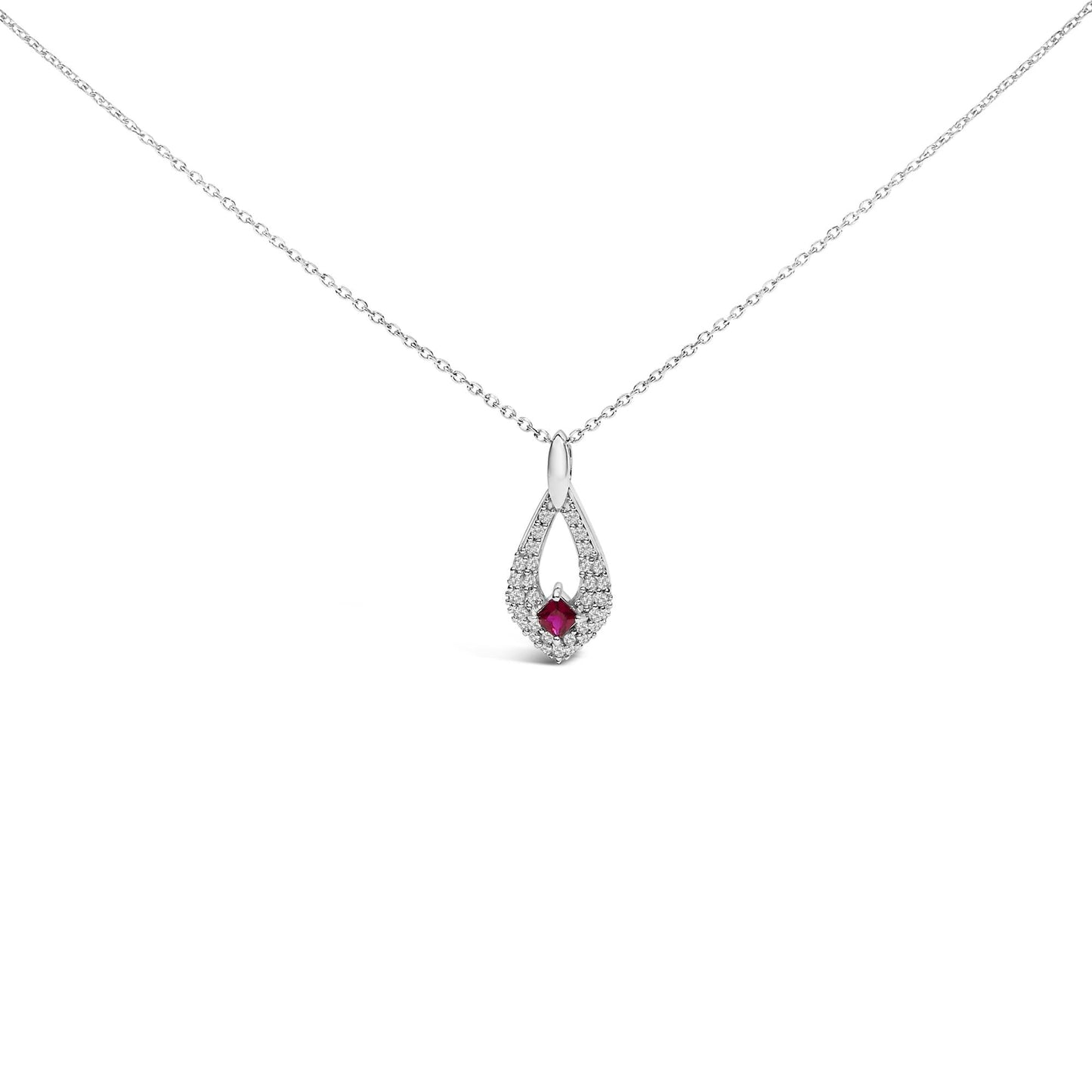 Elevate Your Elegance with .925 Sterling Silver Ruby Masterpiece
