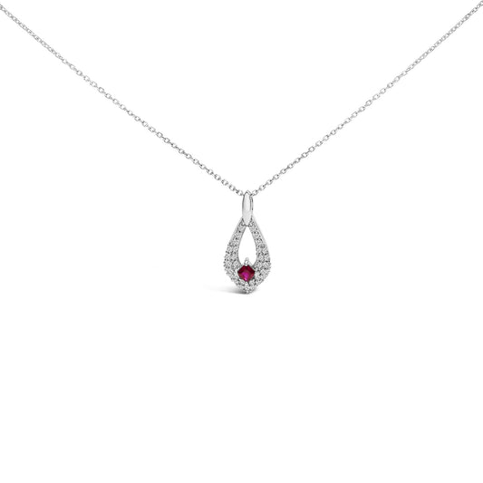 Elevate Your Elegance with .925 Sterling Silver Ruby Masterpiece