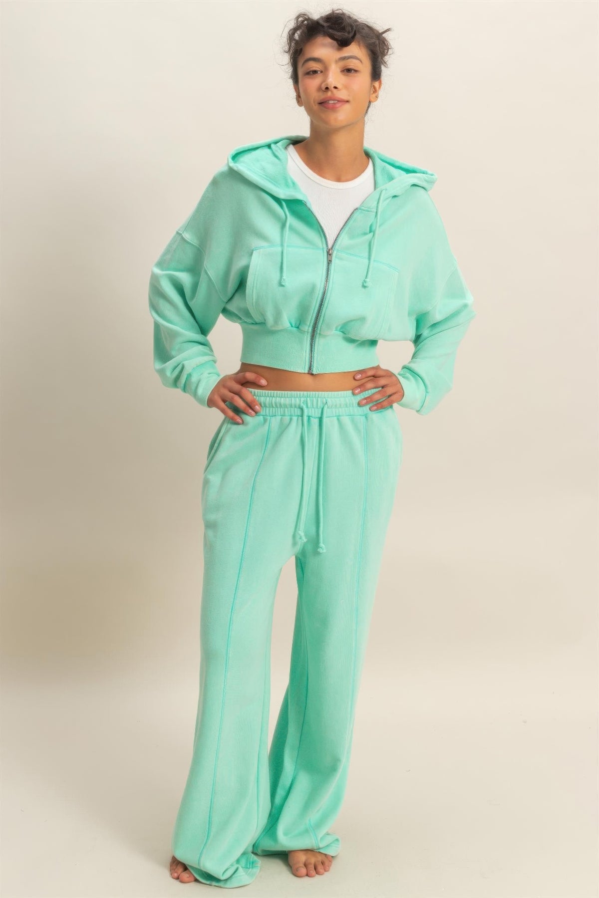 Acid Wash Wide-Leg Pants – Cozy Vintage Vibes