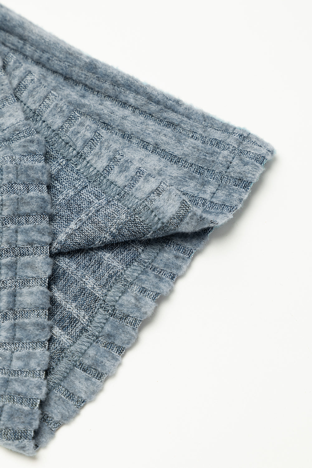 Gray textured fabric on a white background