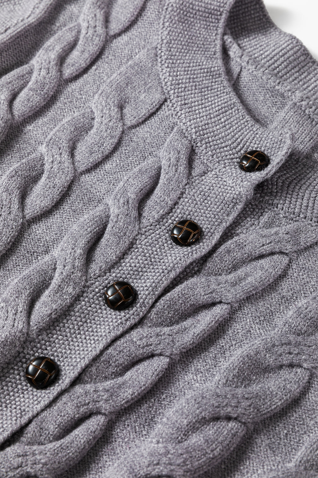 Women's High Cable Knit Cardigan – Cozy & Timeless Elegance