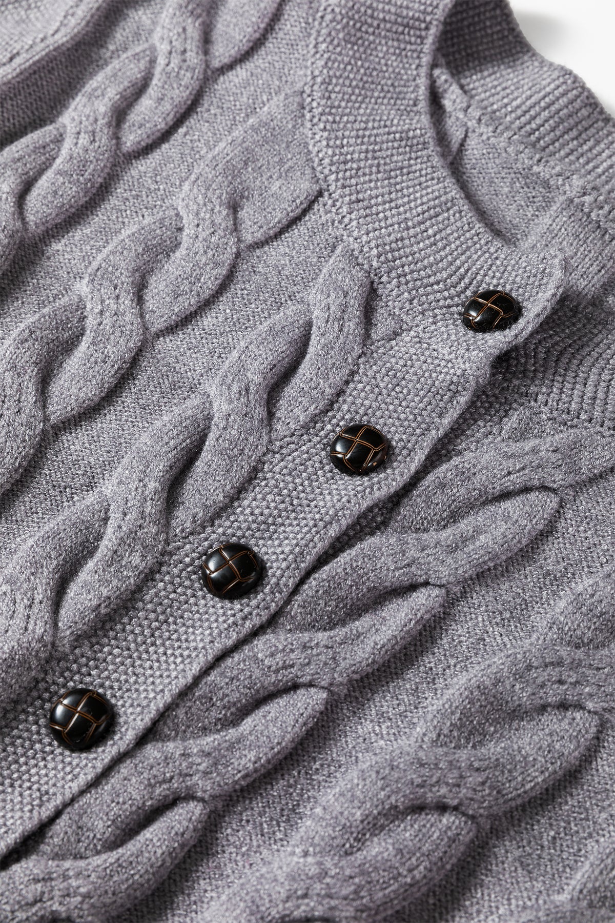 Women's High Cable Knit Cardigan – Cozy & Timeless Elegance