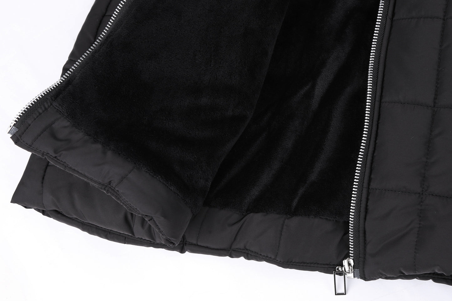 Velvet Whisper: Hooded Long-Sleeved Warm Cotton Puffer Jacket in Bold Hues