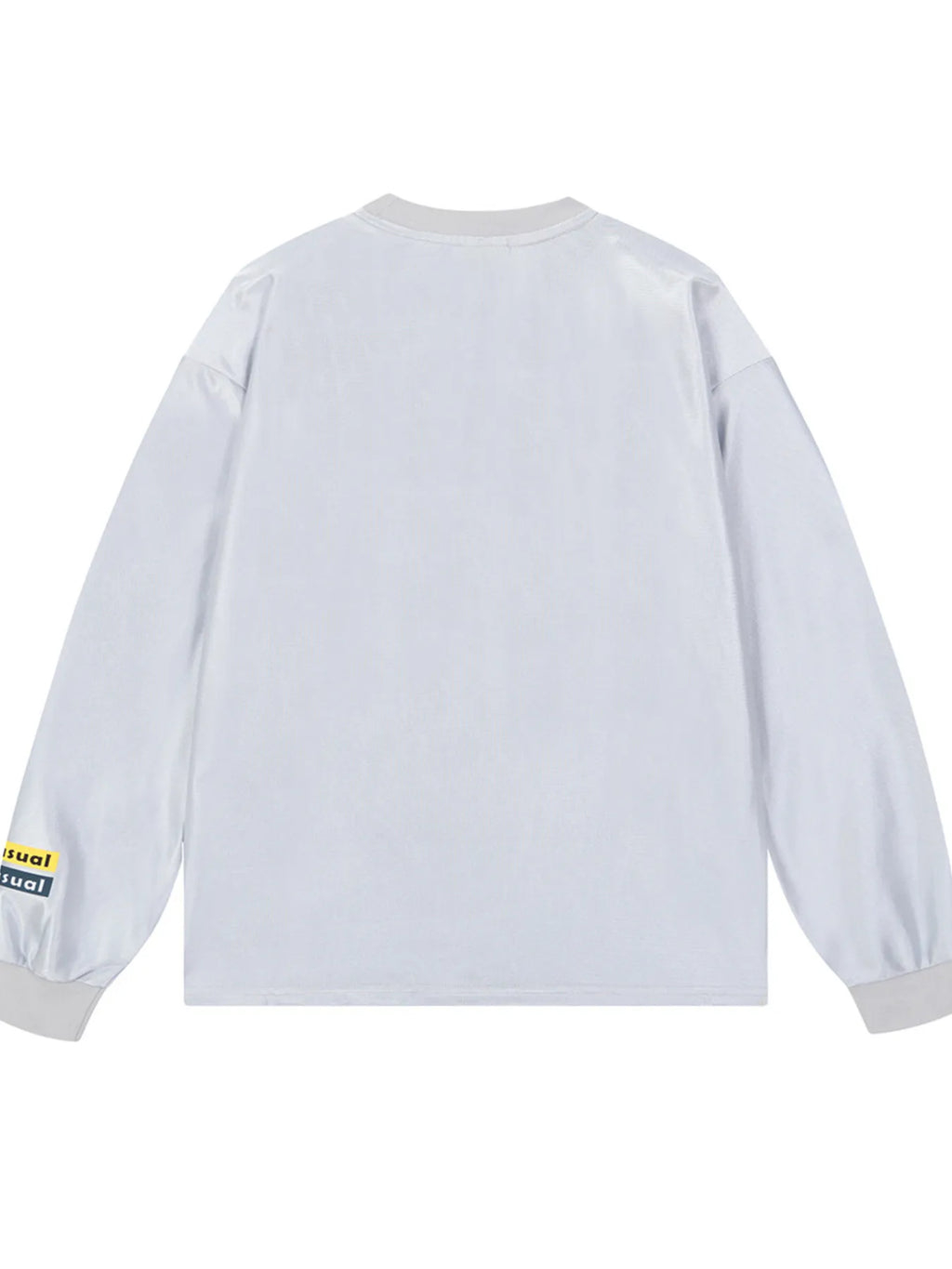 Floral grey "Unusual Original" Graphic Sweatshirt back view