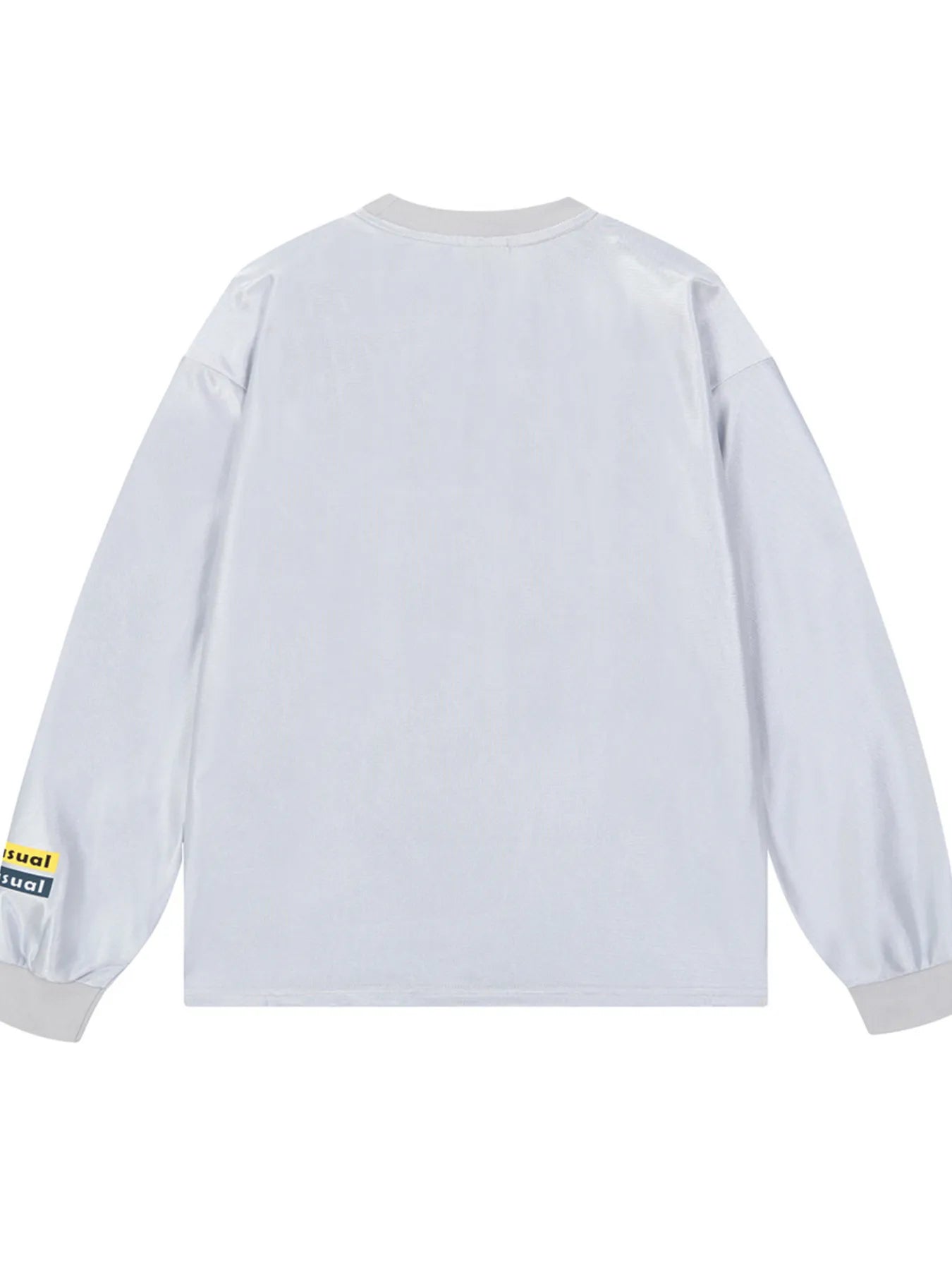 Floral grey "Unusual Original" Graphic Sweatshirt back view