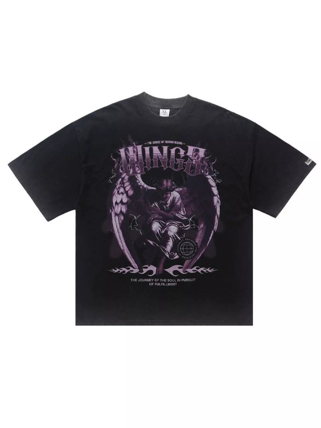 Fierceguy Unisex Streetwear Statement Graphic T-Shirt front view